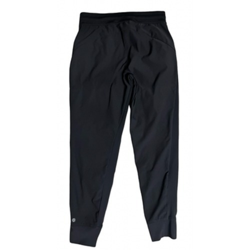 Athleta Pants Womens 10 Black Jogger Elastic Waist Zip Pockets Stretch Travel - Picture 2 of 11